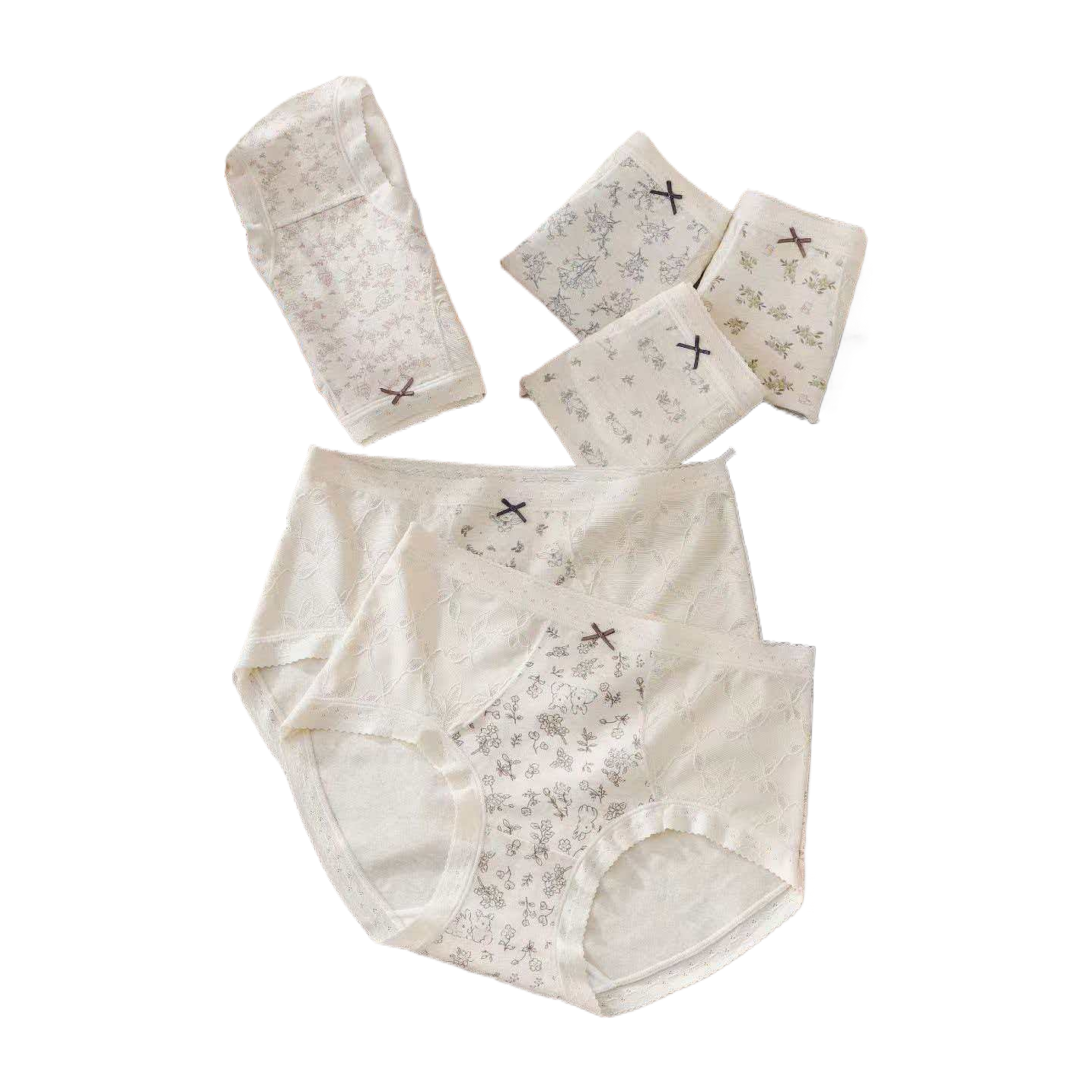 10A蚕丝抗菌透气彩棉舒适女士三角内裤女学生内裤