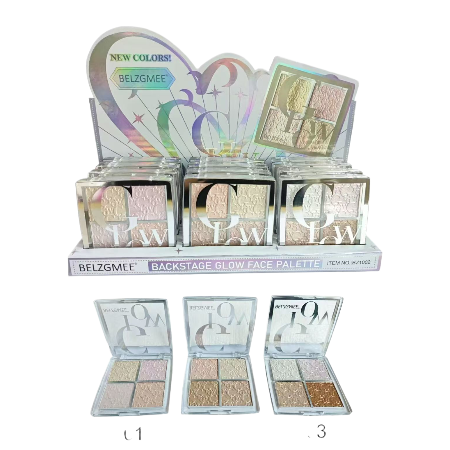 BELZGMEE's new makeup palette, a high-gloss eyeshadow palette, includes highlights, eyeshadows and blushes. It's a new favorite in fashion and beauty. Application Scenario