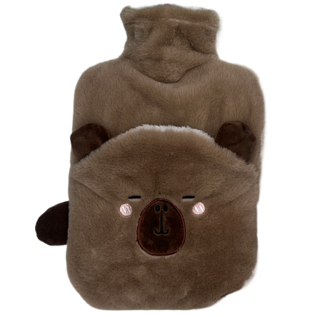 The 2000ML large cute animal-filled hot water bag is convenient to carry Item Picture