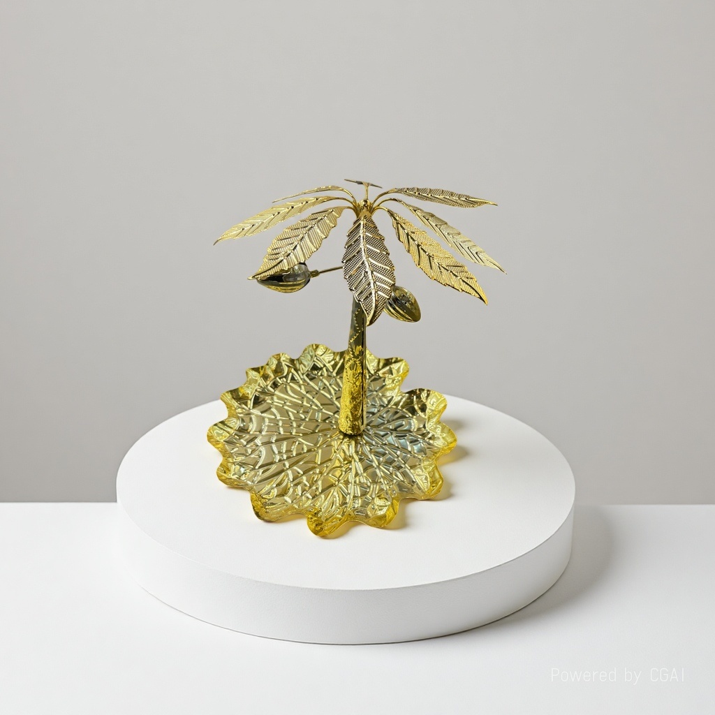 铁艺镜面托盘轻奢桌面收纳盘茶几摆件化妆品首饰整理盘家居装饰品多功能创意摆设155814171