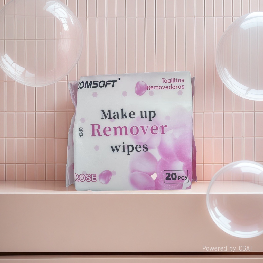 卸妆巾、卸妆湿巾实物图