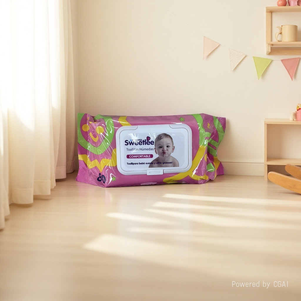 婴儿湿纸巾80抽装温和清洁柔润不刺激便携装133746613