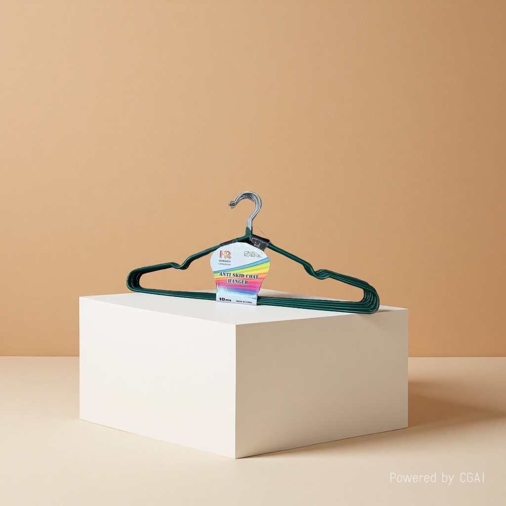 Metal hangers for street vending, cross-border wholesale for foreign trade, anti-slip hanger supports, 10 hangers per card