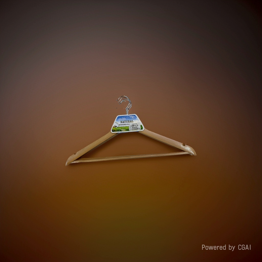 Yiwu quality wooden clothes hangers, cross-border wholesale for foreign trade, 3 pieces per card