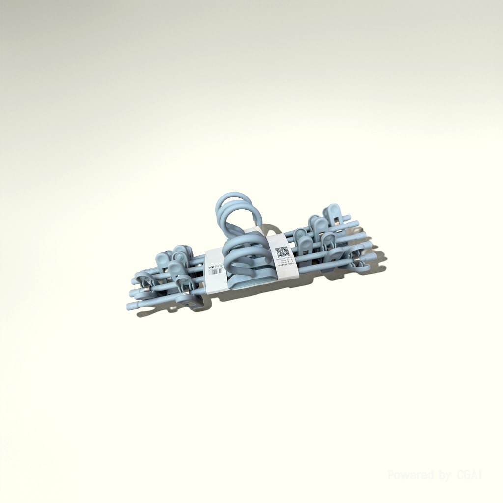 Yiwu Quality products: Seamless trouser clips, trouser hangers, clothes racks, multi-functional household clothes drying racks, cross-border wholesale for export, 3 pieces per card Specification image
