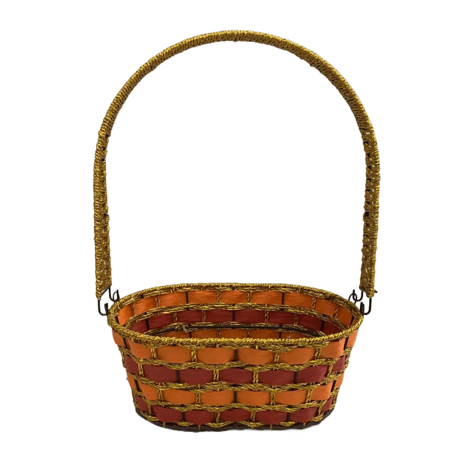 纸绳编收纳篮子收纳盒水果篮编织篮子收纳筐商超包装礼品篮自然风