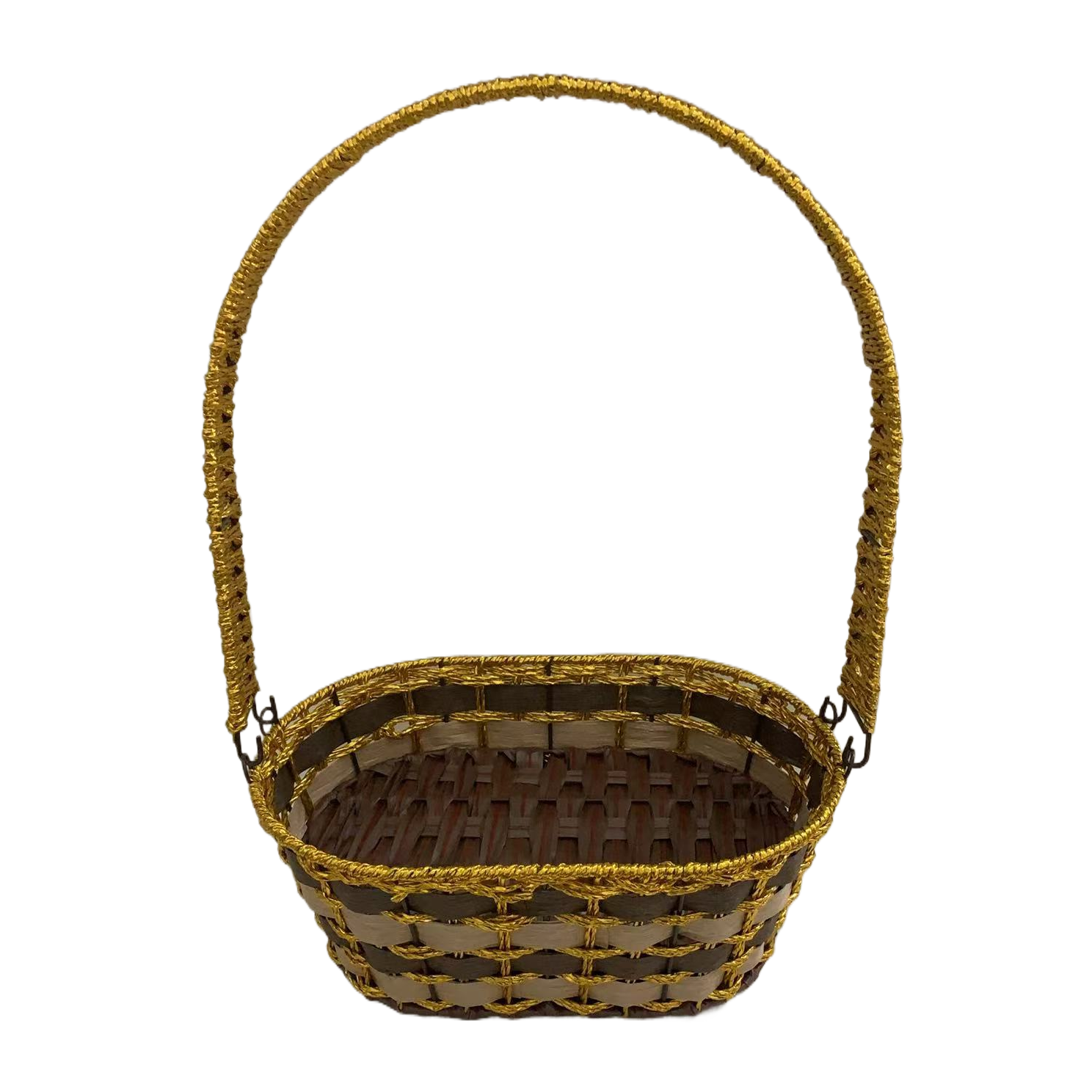 收纳篮子纸绳编织收纳盒水果篮编织篮子收纳筐商超包装礼品篮伴手礼篮