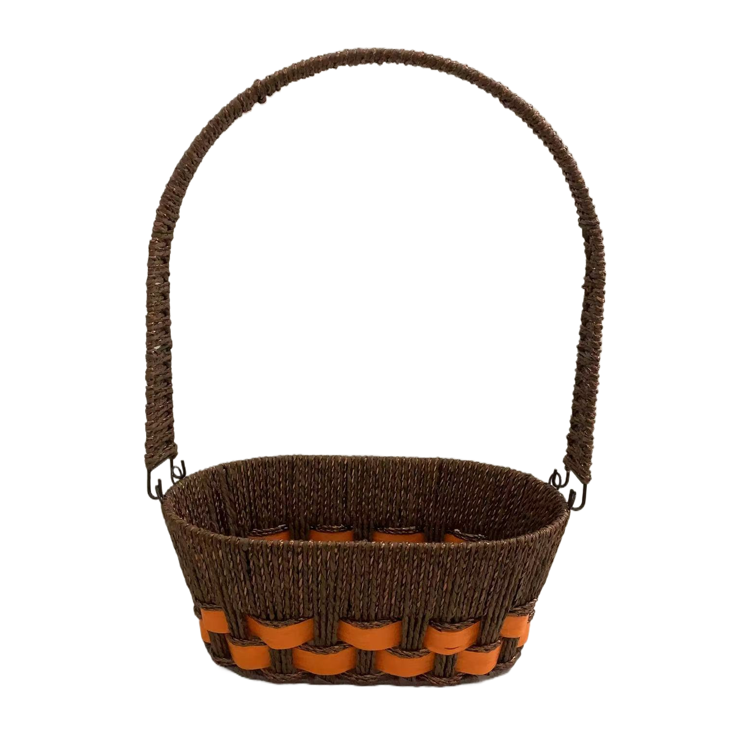 收纳篮子纸绳编织收纳盒水果篮编织篮子收纳筐商超包装礼品篮