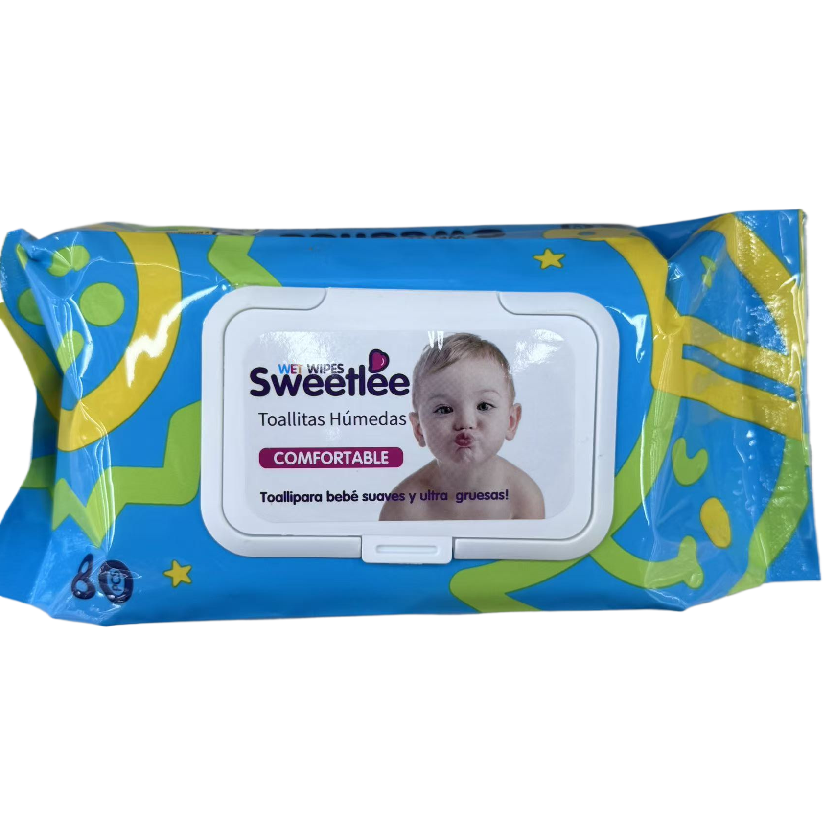 湿巾/湿纸巾/纸巾/婴儿湿纸巾/初兜羽绒服湿巾白底实物图