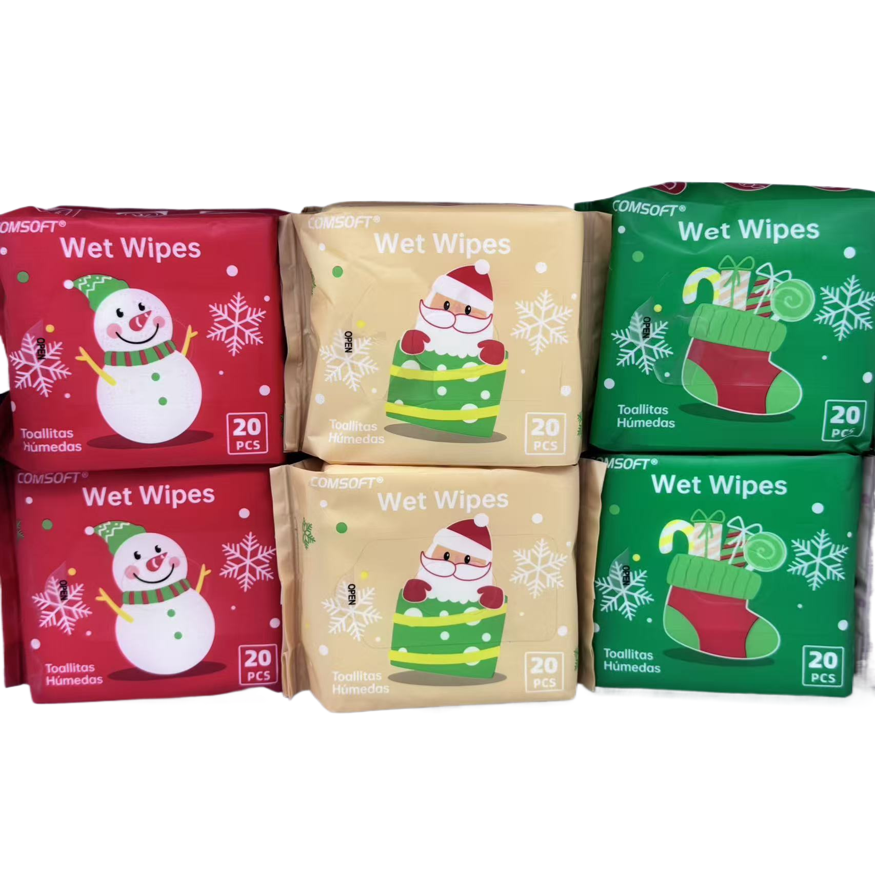 湿巾/湿纸巾/纸巾/婴儿湿纸巾/初兜羽绒服湿巾白底实物图