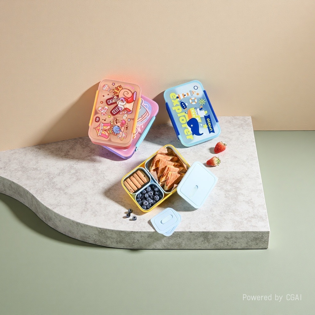 Starlight Cartoon bento Box, Lunch box, electric lunch box, back-to-school season food preservation box, household portable, large capacity