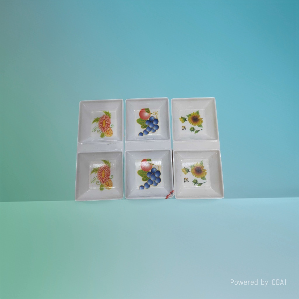Melamine vinegar plates, small dish plates, ceramic melamine plates, white plates, camping tableware, six-inch plates