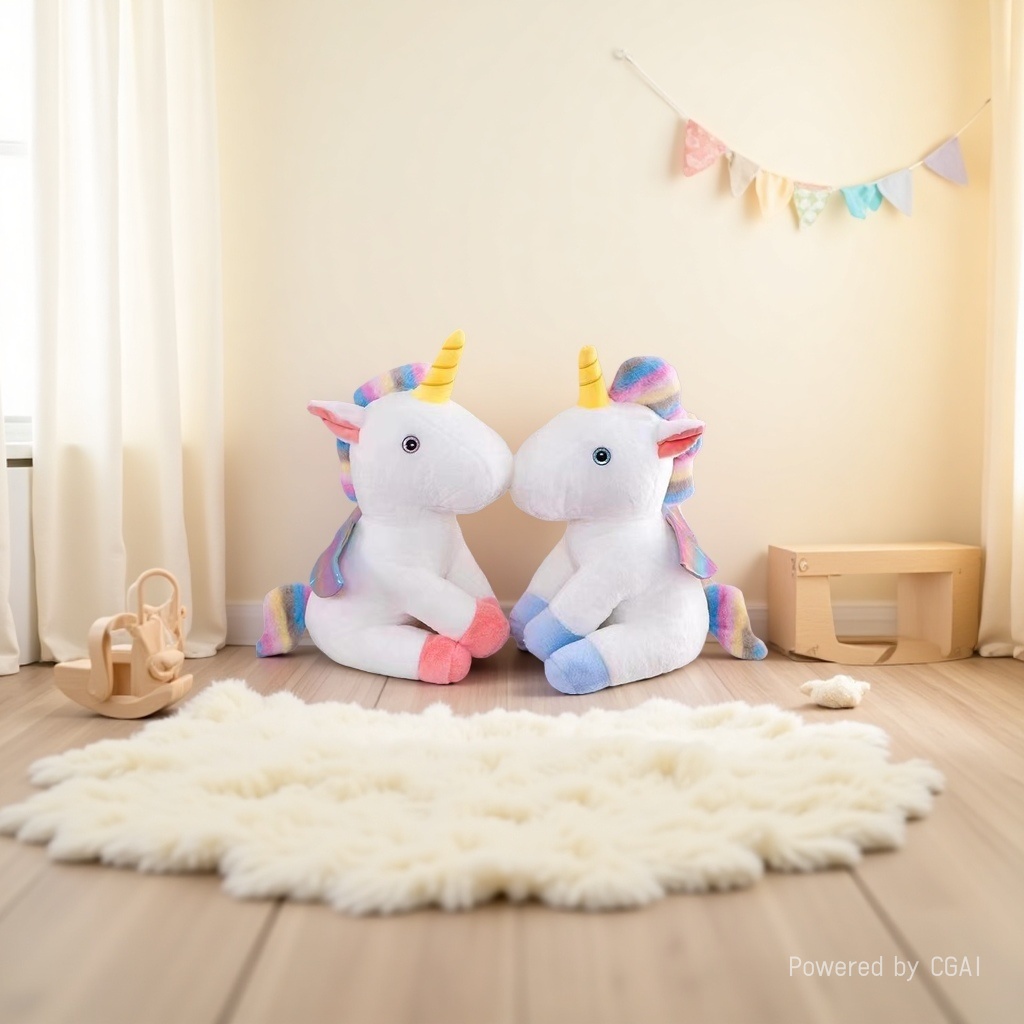 潮流玩偶毛绒公仔独角兽娃娃100%纯棉批发定制毛绒玩具