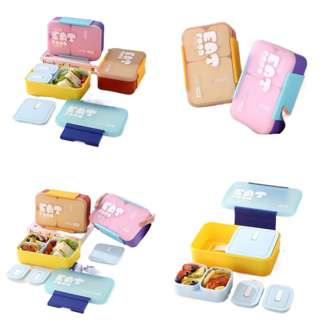 Colorful bento box, 211 lunch box, Starlight bento box, back-to-school season preservation box Item Picture