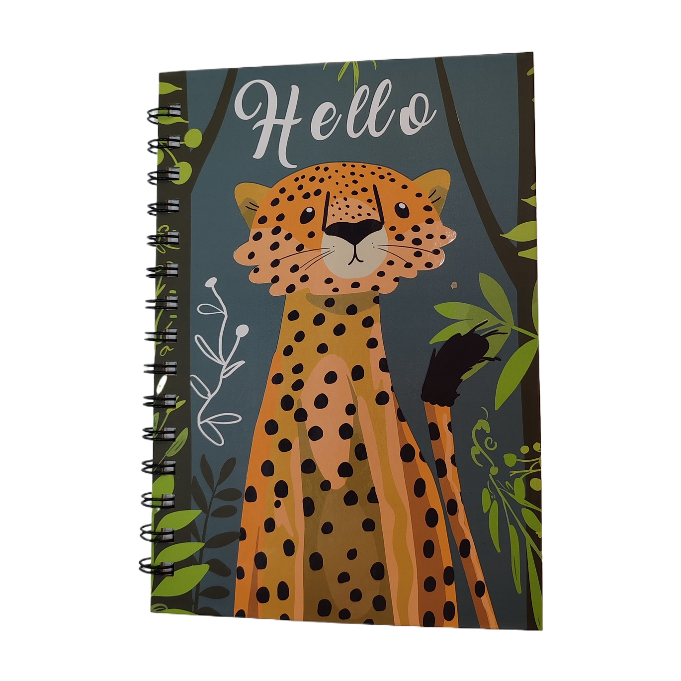 Donghu Paper Products A5 Hello Cheetah Jungle Illustration Coil Notebook Cute Cartoon Animal Student Portable Notebook Item Picture