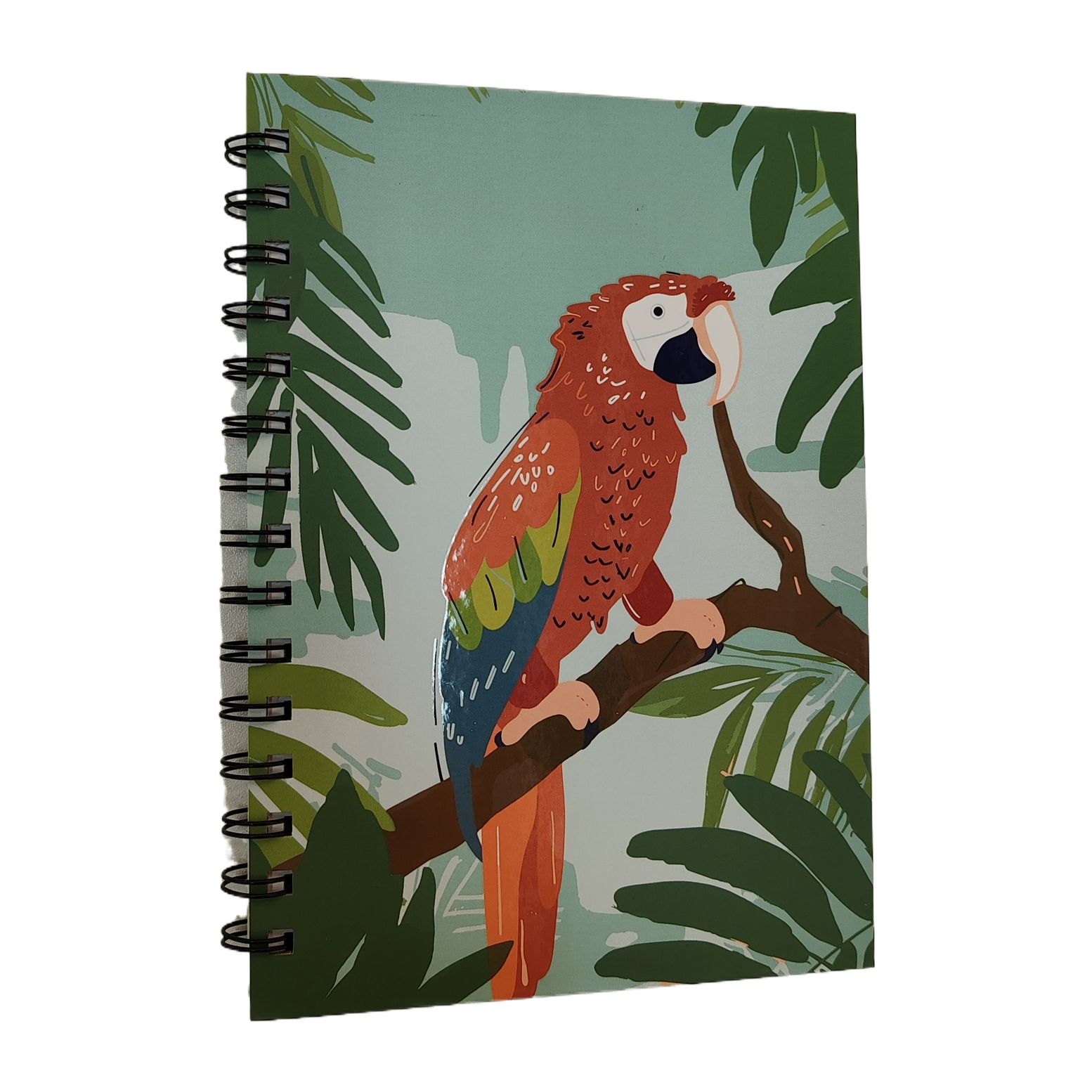 Donghu Paper Products A5 Tropical Rainforest Macaw Coil Notebook Exotic Animal Illustration Portable Diary Item Picture