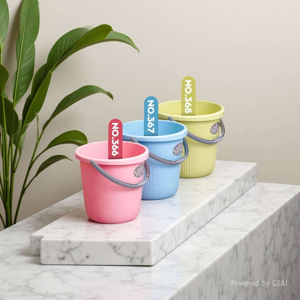 Food-grade pp transparent plastic bucket with rich color combinations, pure water bucket, plastic transparent small bucket, bucket sealing device details Picture