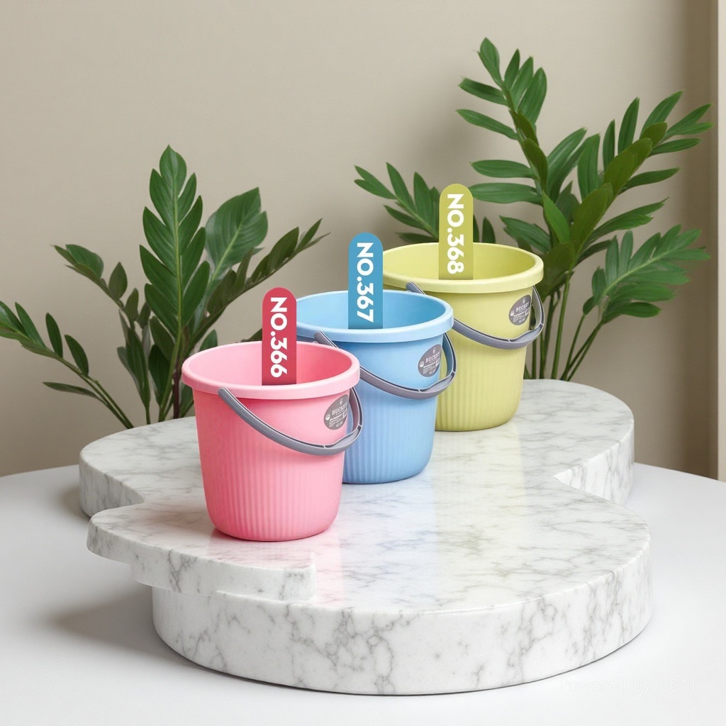 Food-grade pp transparent plastic bucket with rich color combinations, pure water bucket, plastic transparent small bucket, bucket sealing device