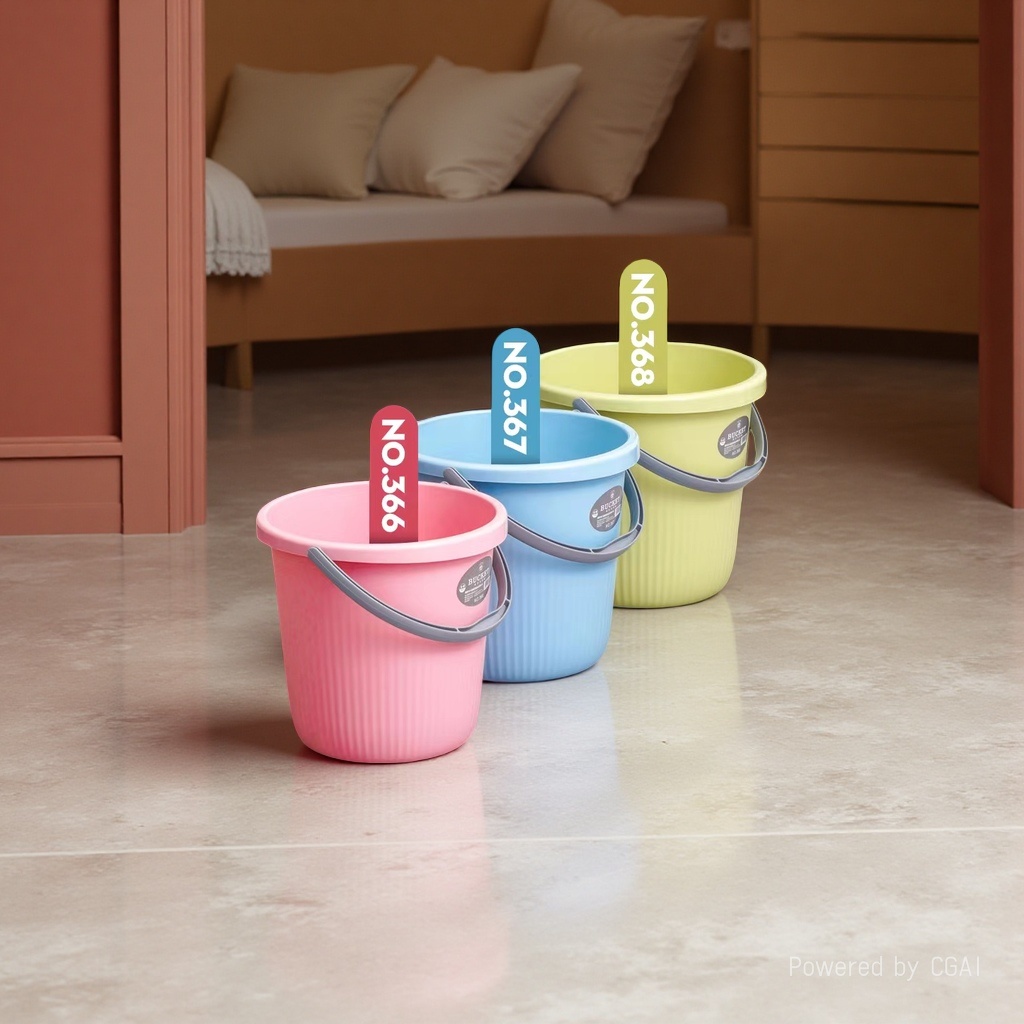Food-grade pp transparent plastic bucket with rich color combinations, pure water bucket, plastic transparent small bucket, bucket sealing device Item Picture