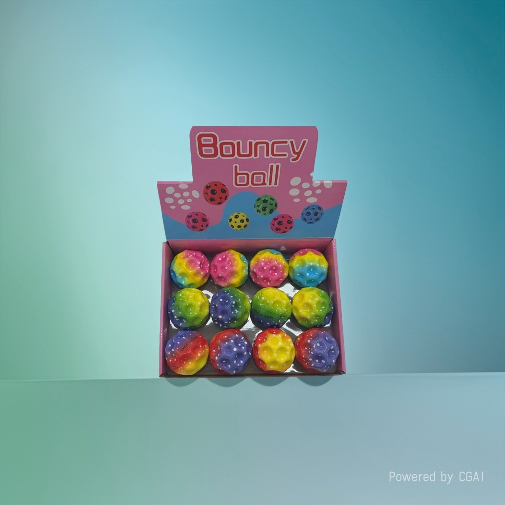 彩色弹力球PVC印刷球儿童户外玩具抛出去飞回来的球