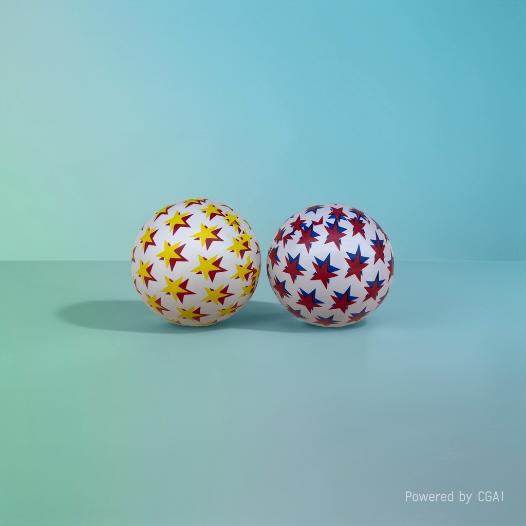 彩色星星图案婴儿手抓球TPR玩具捏捏乐包子益智球卡通挤压杯发泄玩具