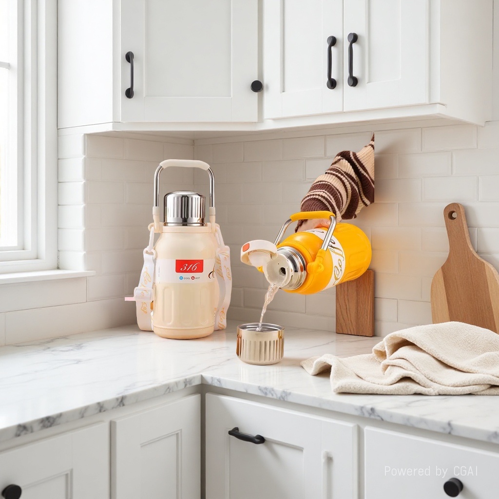 316 stainless steel insulated cup, drinking insulated cup, leak-proof, portable and durable cup, daily necessities, large capacity Specification image