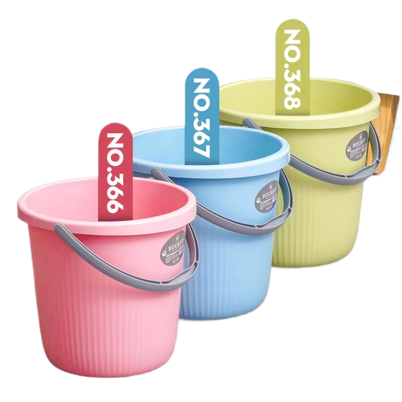 Food-grade pp transparent plastic bucket with rich color combinations, pure water bucket, plastic transparent small bucket, bucket sealing device Specification image