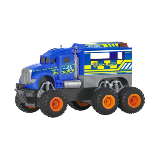 Blue six-wheel remote control truck, children's toy, remote control car, toy car, remote control racing car Item Picture