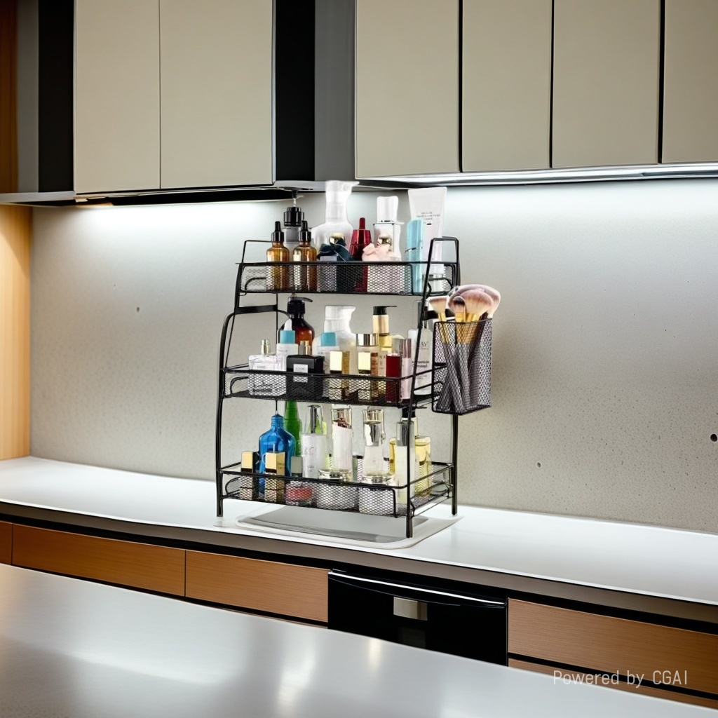 置物架/电视支架/光轴/桌面置物架/化妆台置物架细节图