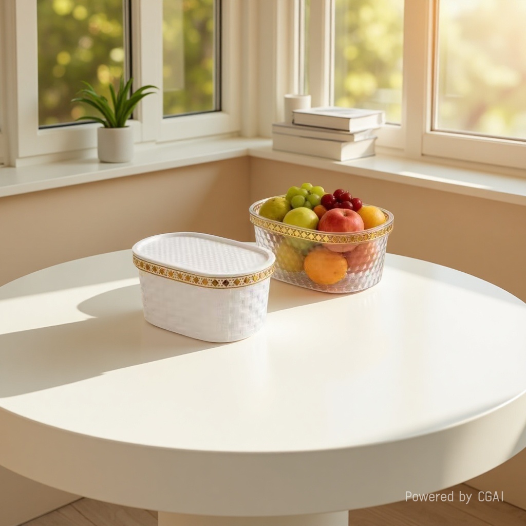 收纳篮/收纳/脏衣篓/收纳盒/塑料篮子PP料编织带产品图