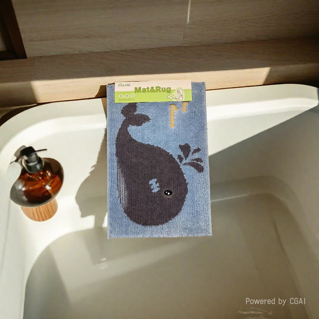 The jute bathroom floor mat and pvc bathtub mat are anti-slip, absorbent, soft and durable Specification image