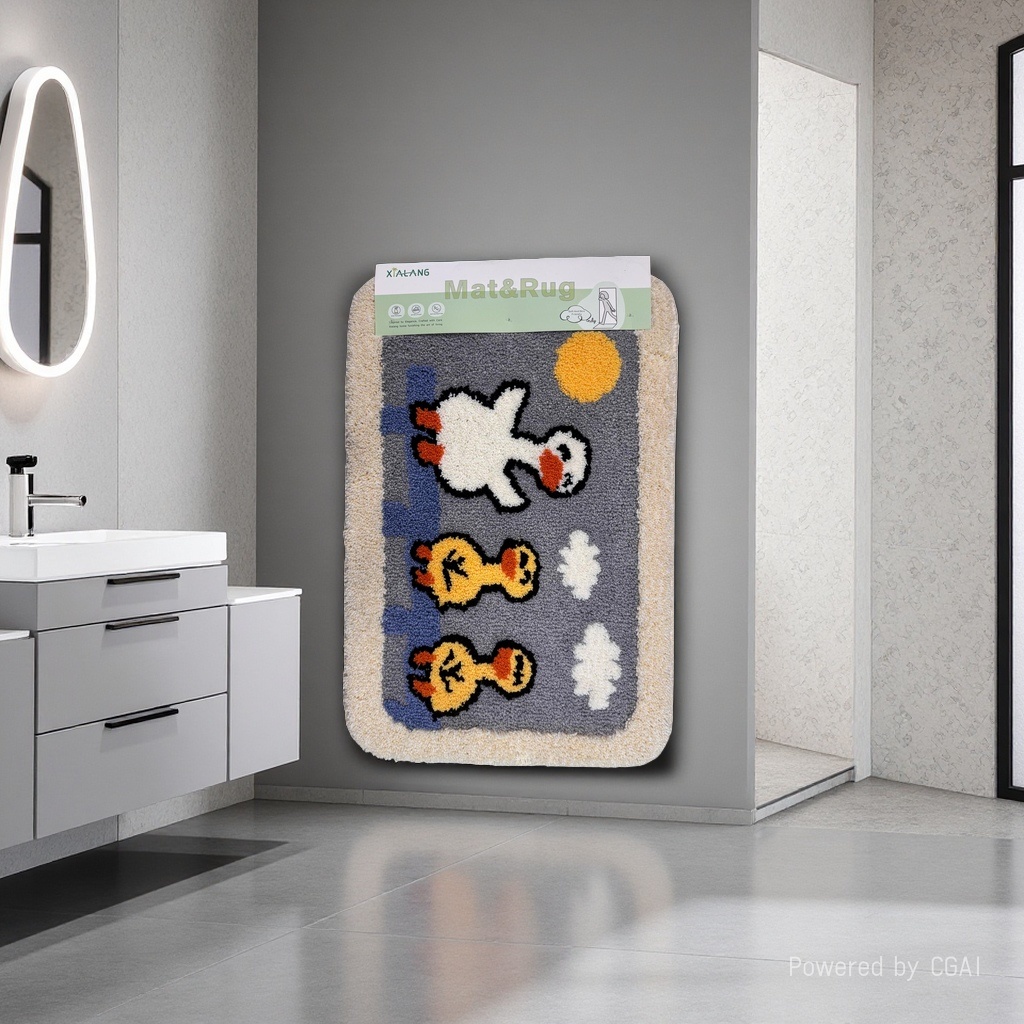 PVC pet bath pad combination, small carpet floor mat, anti-slip floor mat for home use