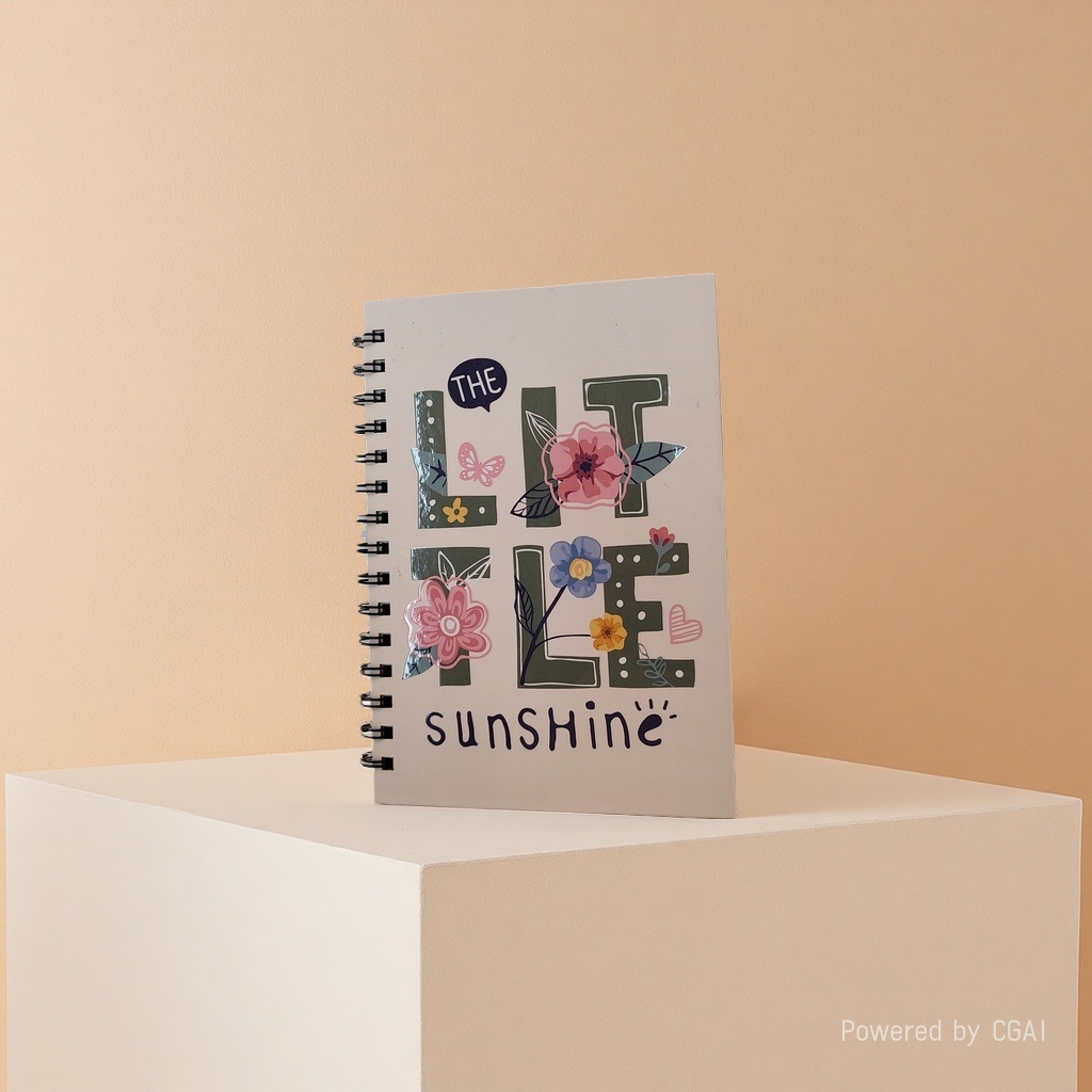 东湖纸品 A5 可爱少女心THE LITTLE SUNSHINE线圈本 清新花卉便携记事本 学生笔记本