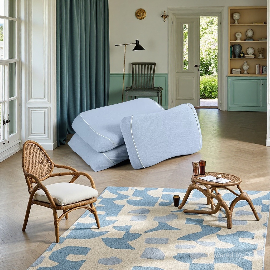 跨境电商保健枕过/凉席单人夏天/枕头/记忆枕/充气枕细节图