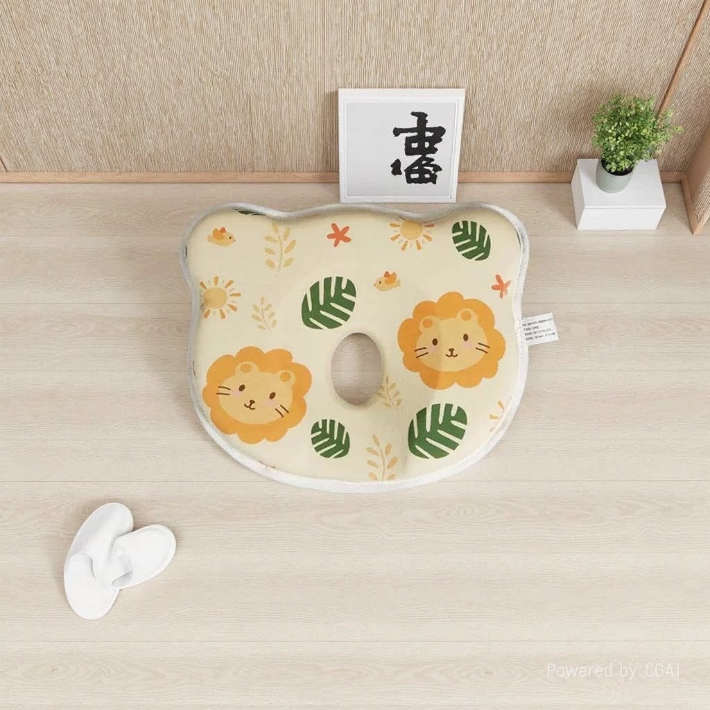 慢回弹硅胶海绵枕头可水洗童趣动物硅胶定型枕+枕头婴童护颈枕宝宝枕头跨境热销毛绒婴幼儿产品婴儿毛绒产品
