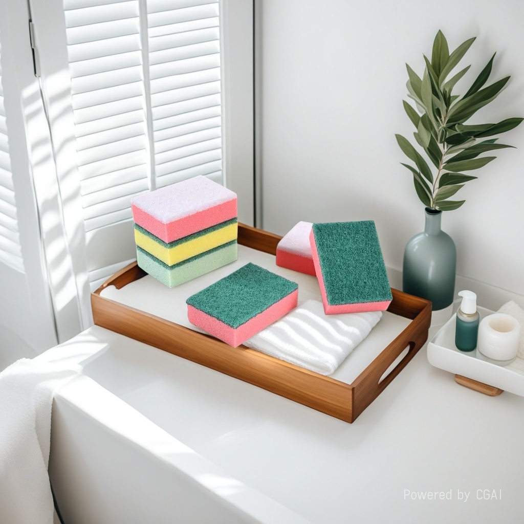 海绵擦洗碗棉素棉百洁布海绵百洁布海绵擦一包10个