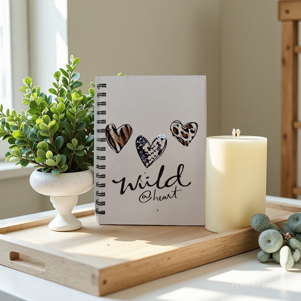  东湖纸品 A5 三拼色爱心笔记本 个性线圈本 潮流记事本子