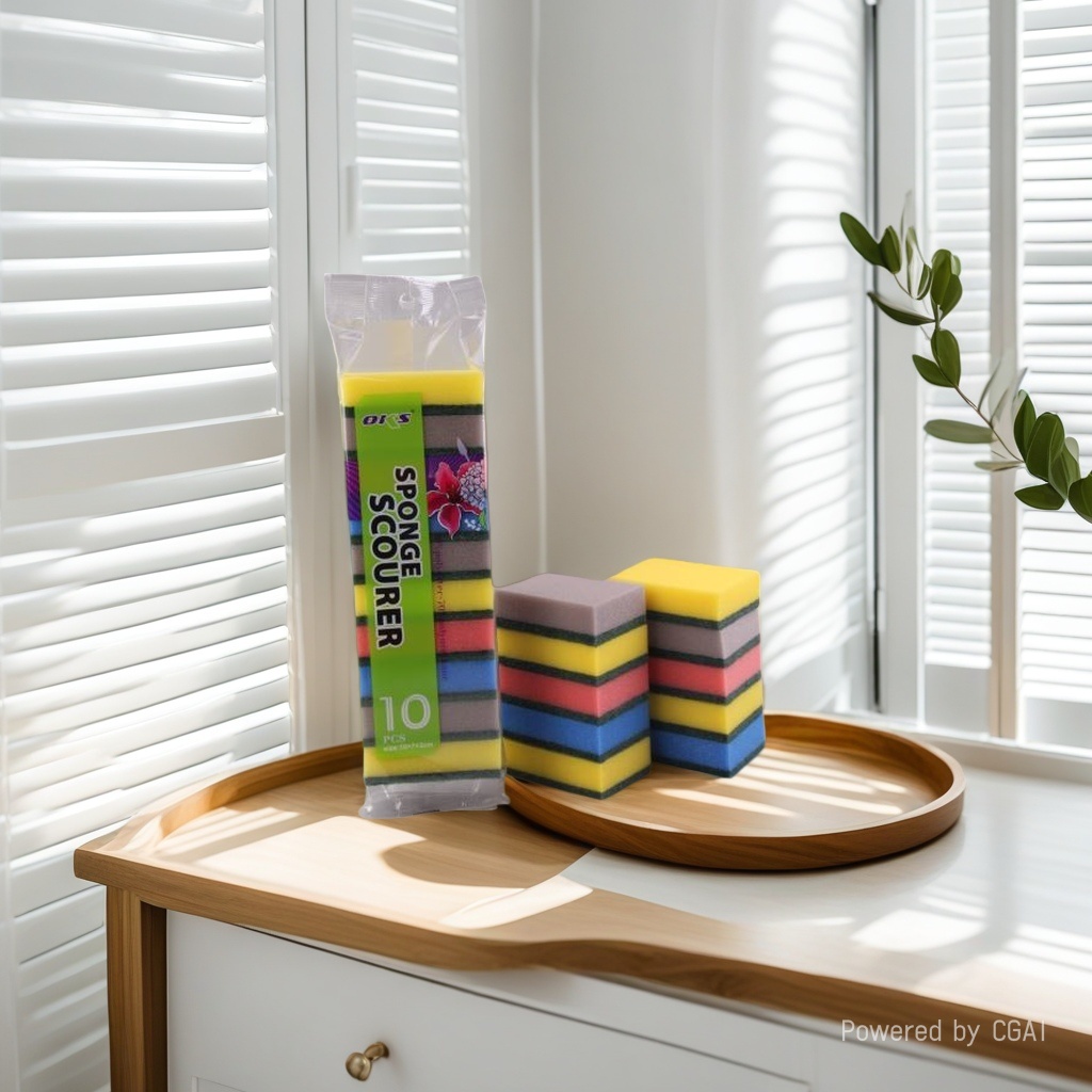 海绵擦洗碗棉素棉百洁布海绵百洁布一包10个去油污强力清洁去污神器