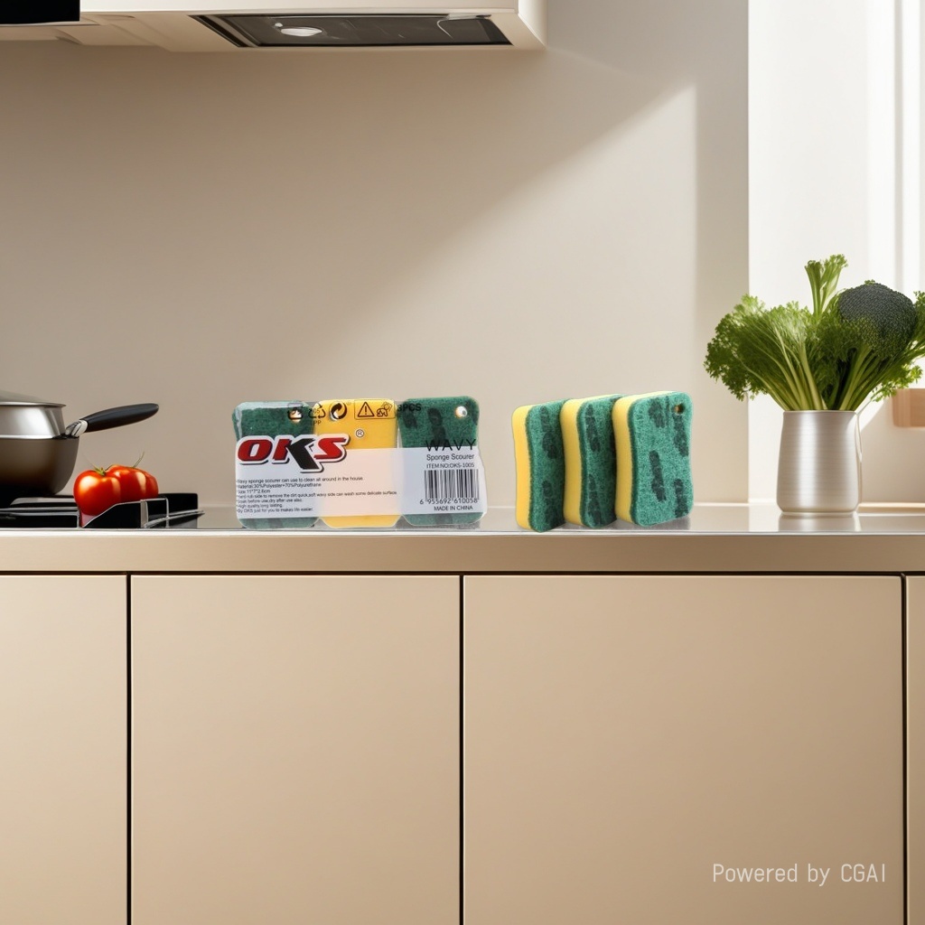P&g esponja fregadora algodón algodón vegano pack de 3 desgrasantes limpieza intensa Application Scenario