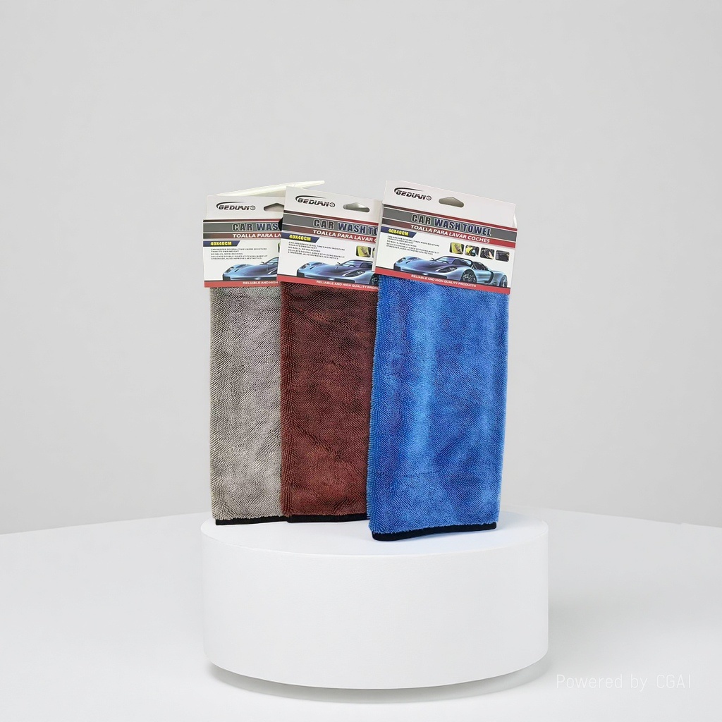 洗车毛巾/加厚吸水珊瑚绒擦车巾/擦车巾/小辫子洗车/小辫子毛巾产品图