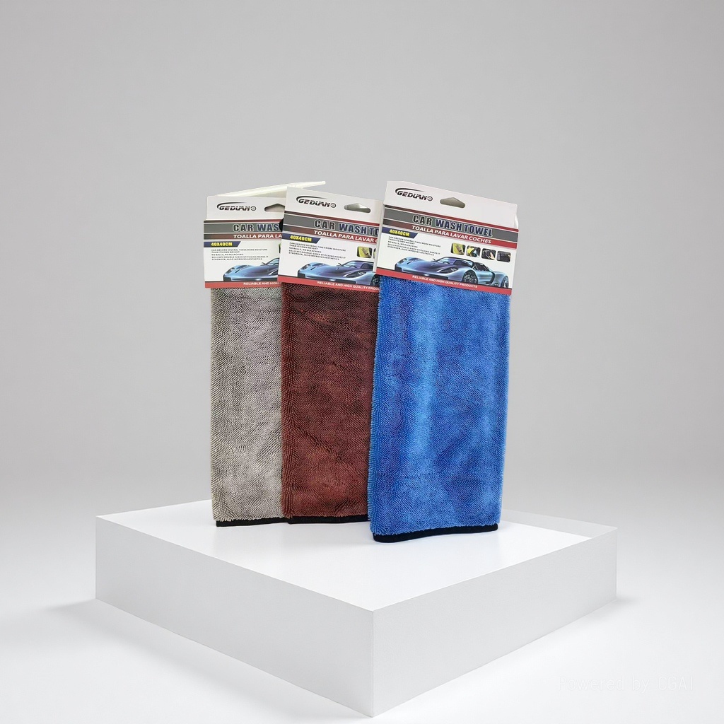 小辫子加厚吸水珊瑚绒擦车巾洗车毛巾大容量