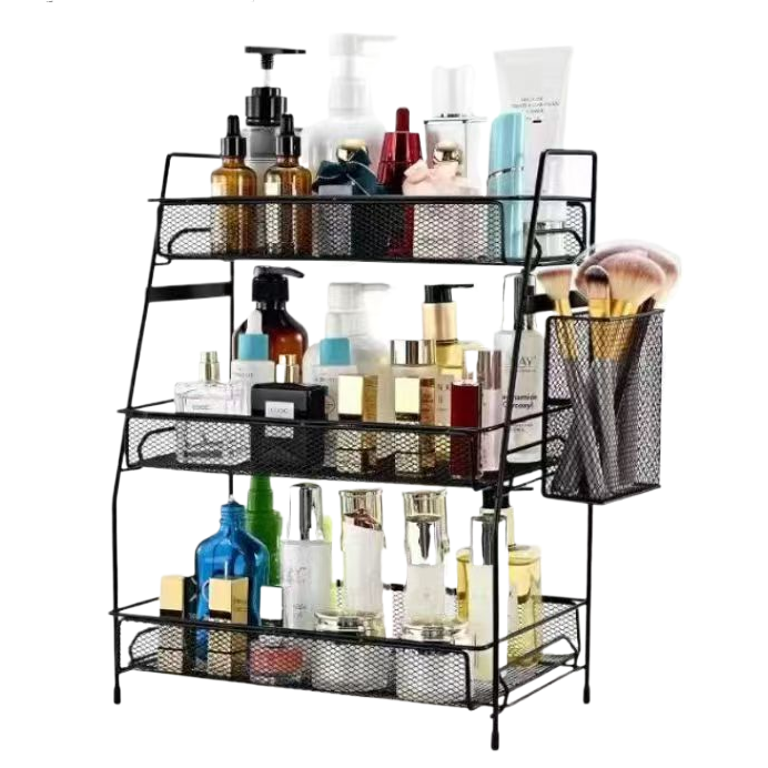 置物架/电视支架/光轴/桌面置物架/化妆台置物架白底实物图