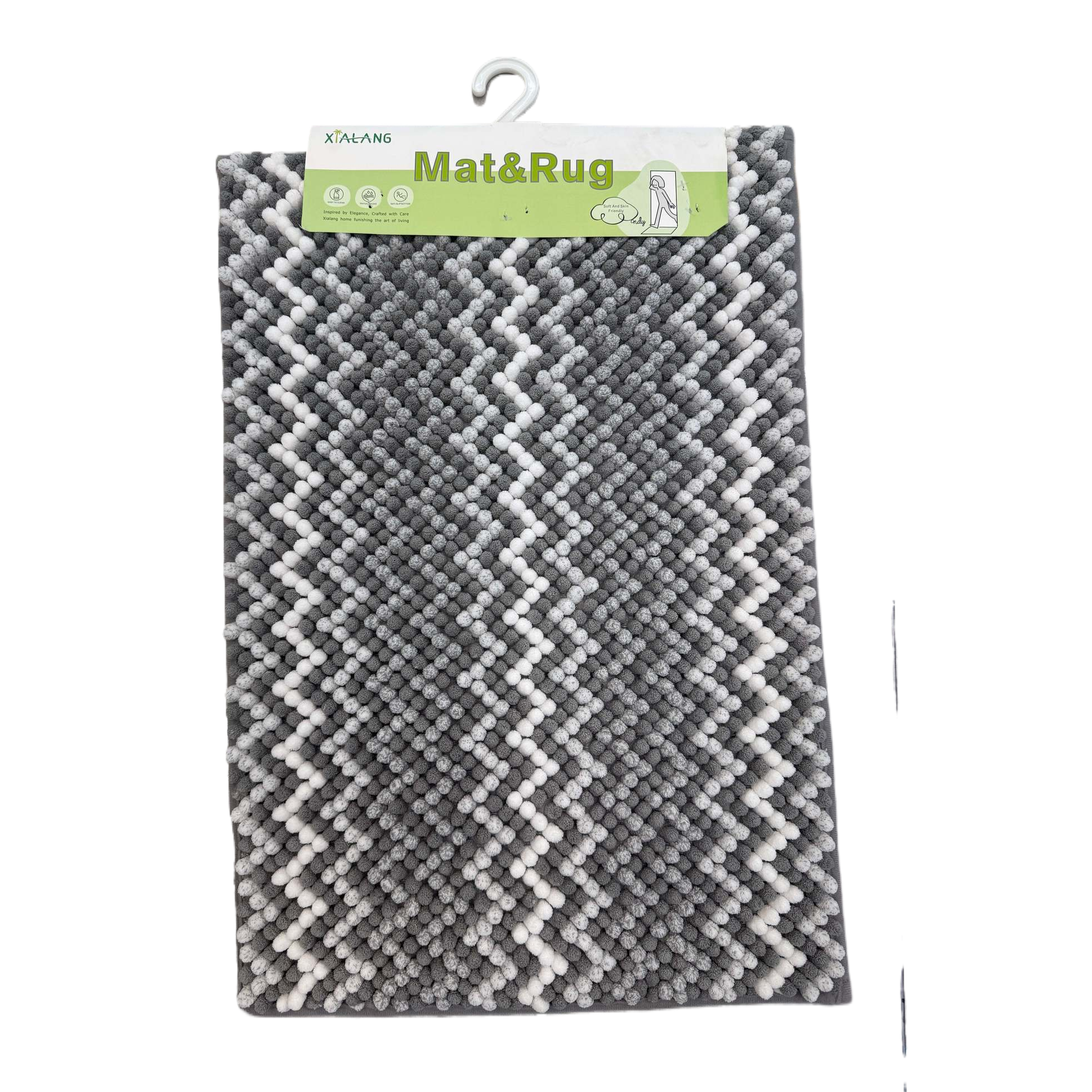 Plush patchwork floor mat, silk ring bottom mat, absorbent floor mat, entrance door floor mat pic 7