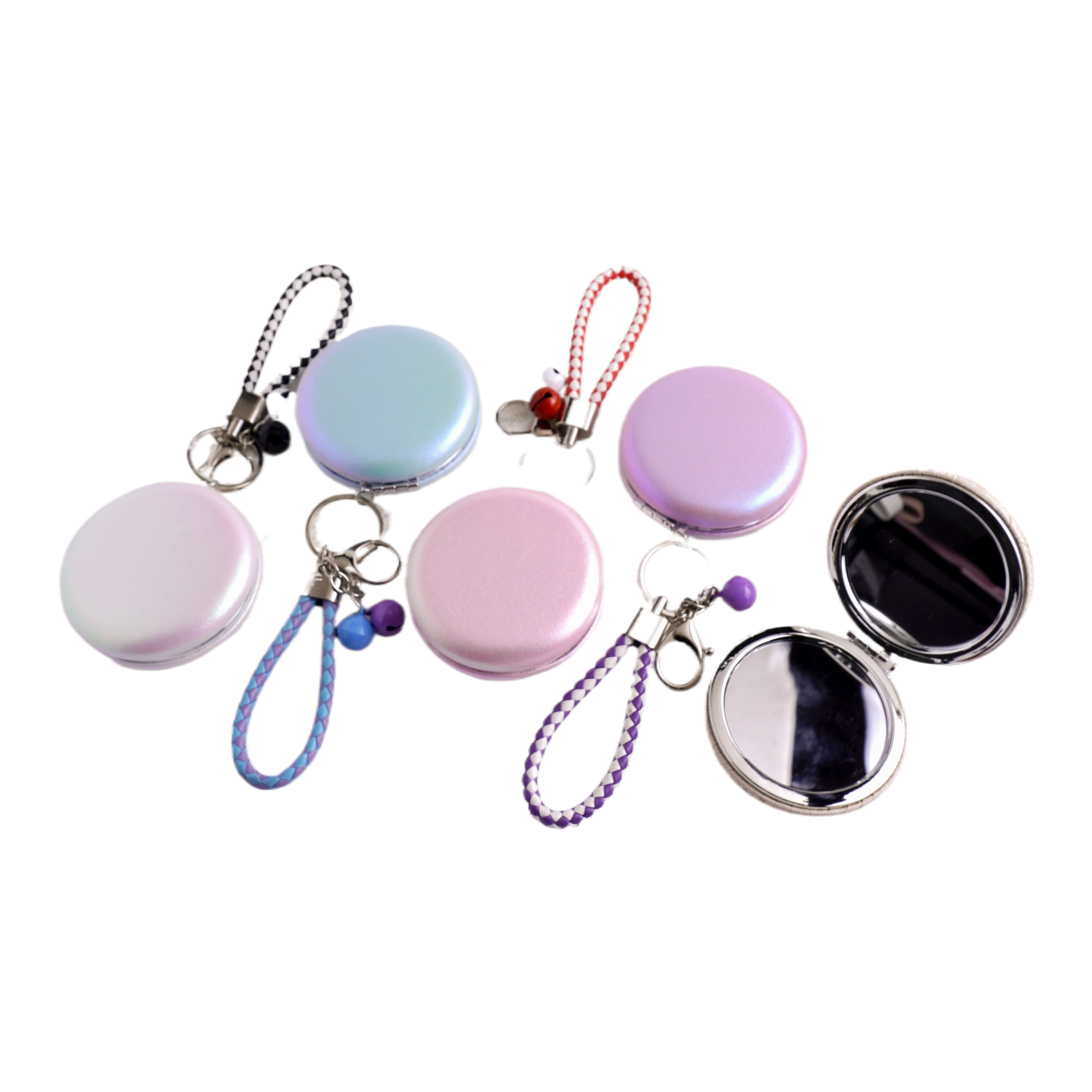 Mini portable small mirror, bread mirror, jewelry box, makeup mirror, high-definition anti-fog mirror, home beauty mirror Item Picture