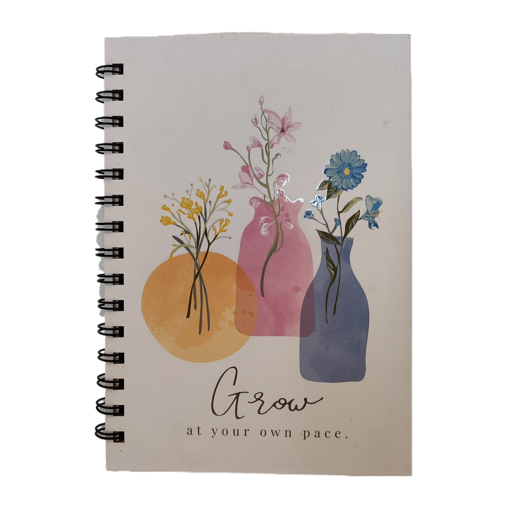 Donghu Paper Products A5 Watercolor Floral Coil Notebook with high appearance level, a healing and artistic hand-held notebook Item Picture