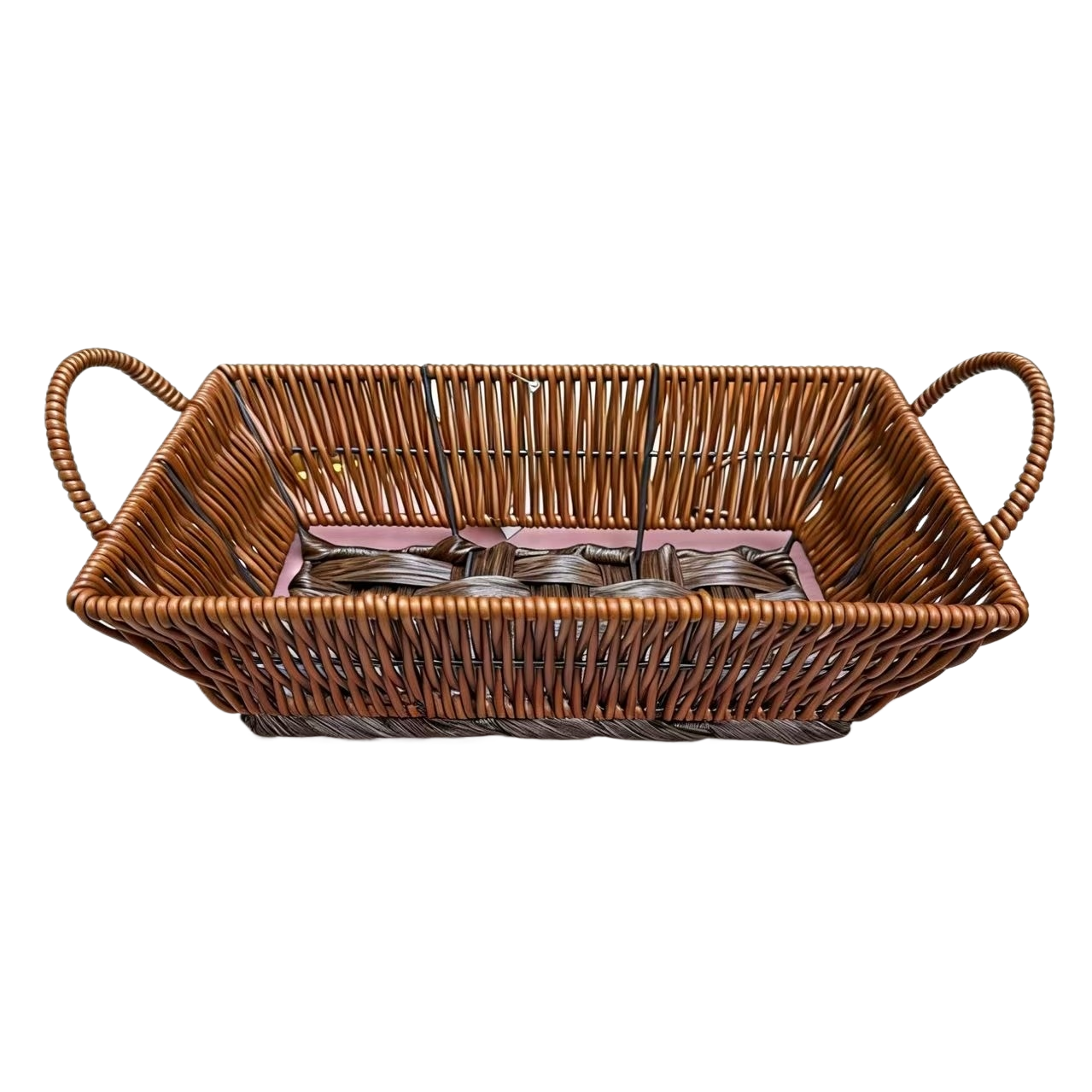 Bread basket, fruit basket, plastic woven basket, storage basket, remote control, sundries storage basket, supermarket packaging, gift packaging basket, European and American style Item Picture