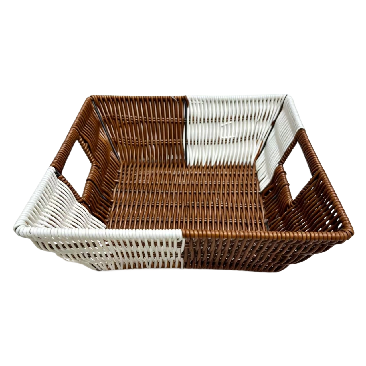 Bread basket, fruit basket, plastic woven basket, storage basket, remote control, sundries storage basket, supermarket packaging, gift packaging basket, eco-friendly material Item Picture