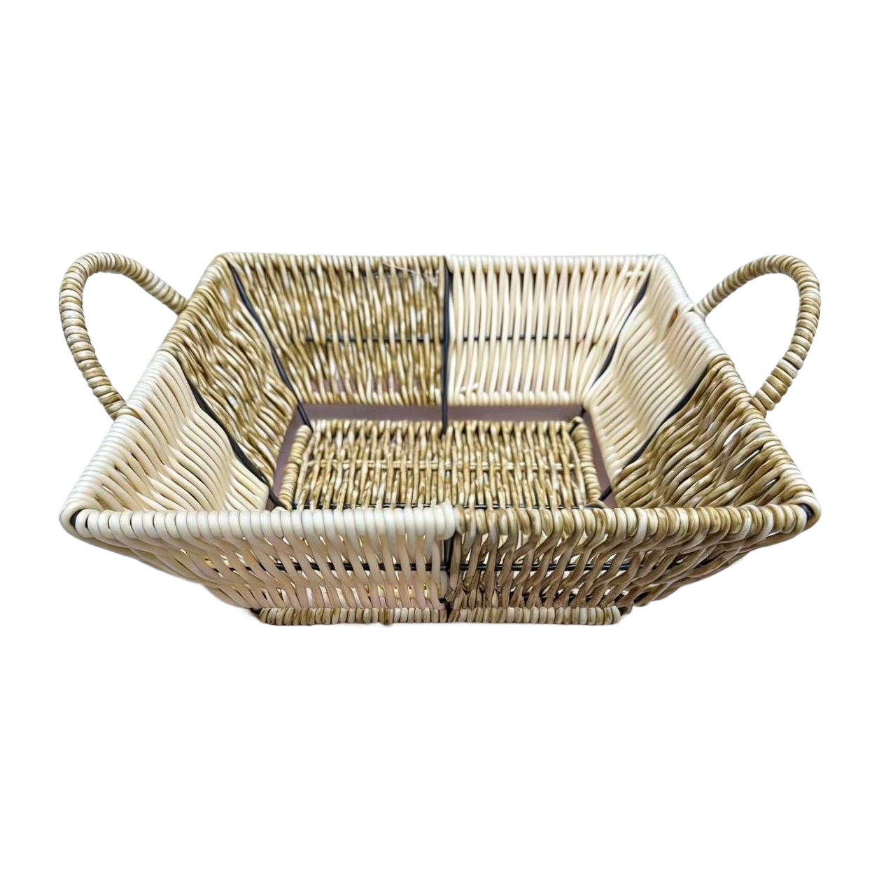 Bread basket, fruit basket, plastic woven basket, storage basket, remote control, sundries storage basket, household daily sundries storage basket, supermarket packaging, gift packaging basket Item Picture