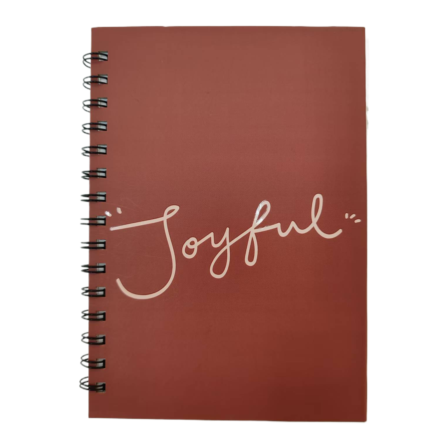 Donghu Paper Products A5 Warm Reddish-brown Joyful coil simple handwritten Notebook, artistic youth notebook Item Picture