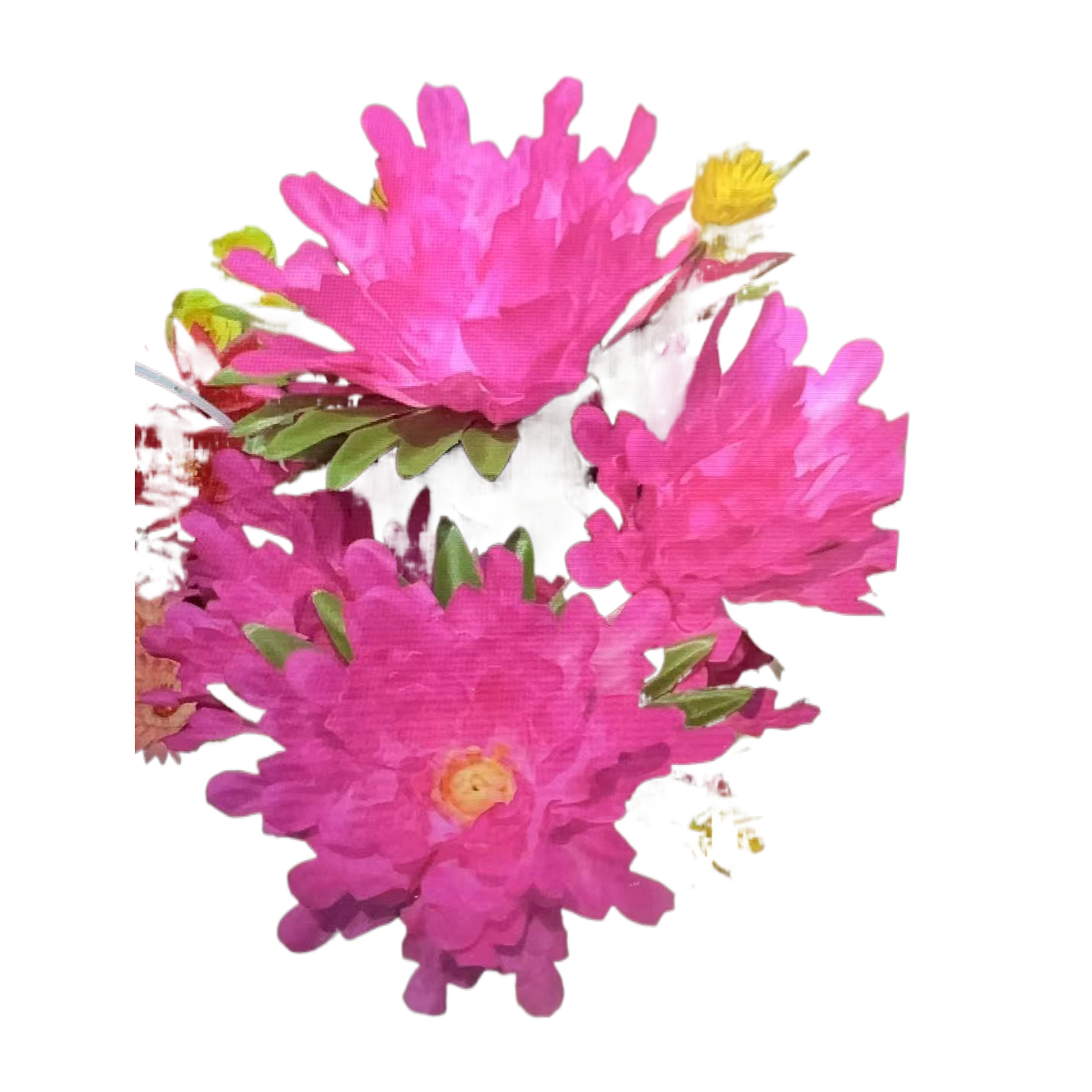 仿真花/仿真花郁金香/钩织仿真花/装饰假花/祀祭用品花仿真花白底实物图